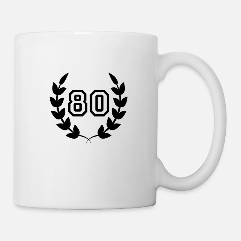 80e anniversaire-idée cadeau 80 ans - Mug blanc - blanc