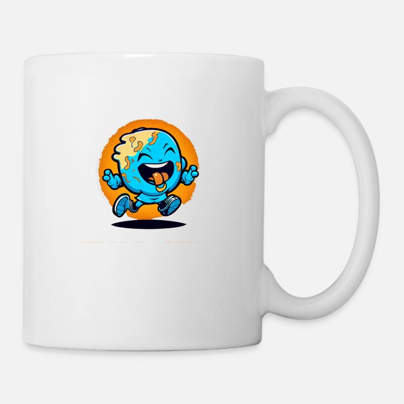 Kecksmonster rennend - Tasse - Weiß