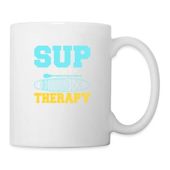 SUP Is My Therapy Stand Up Paddling Board - Tasse - Weiß - Rechts