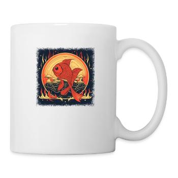 adorable baby humor fishing rod gift idea - Mug - white - Right