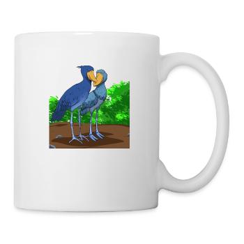 Shoebill Bird Ornithologist Forest I Gift - Mug - white - Right