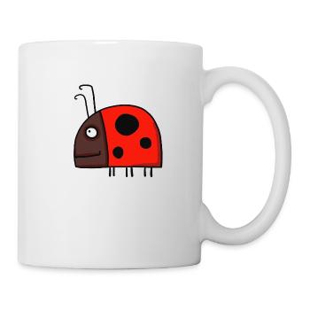 Coccinelle - Mug blanc - blanc - Droite