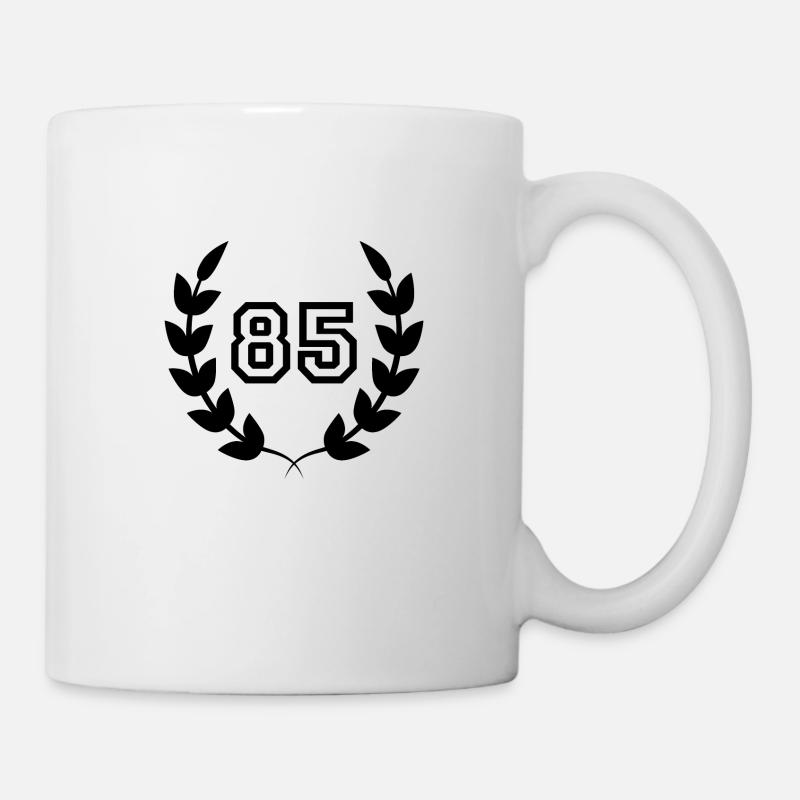 85. Geburtstags-Geschenkidee 85 Jahre - Tasse - Weiß