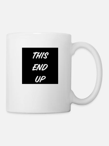 T-Shirt "This End up" - Mug - white