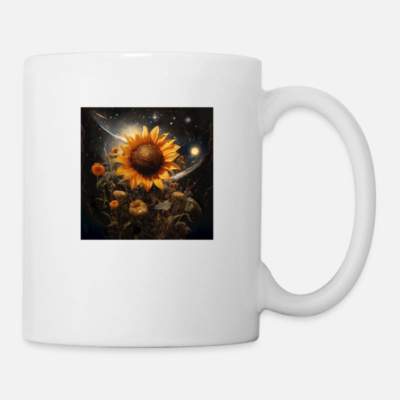 Sonnenblume - Tasse - Weiß