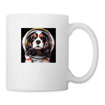 König Charles Cavalier Astronaut - Tasse - Weiß - Rechts