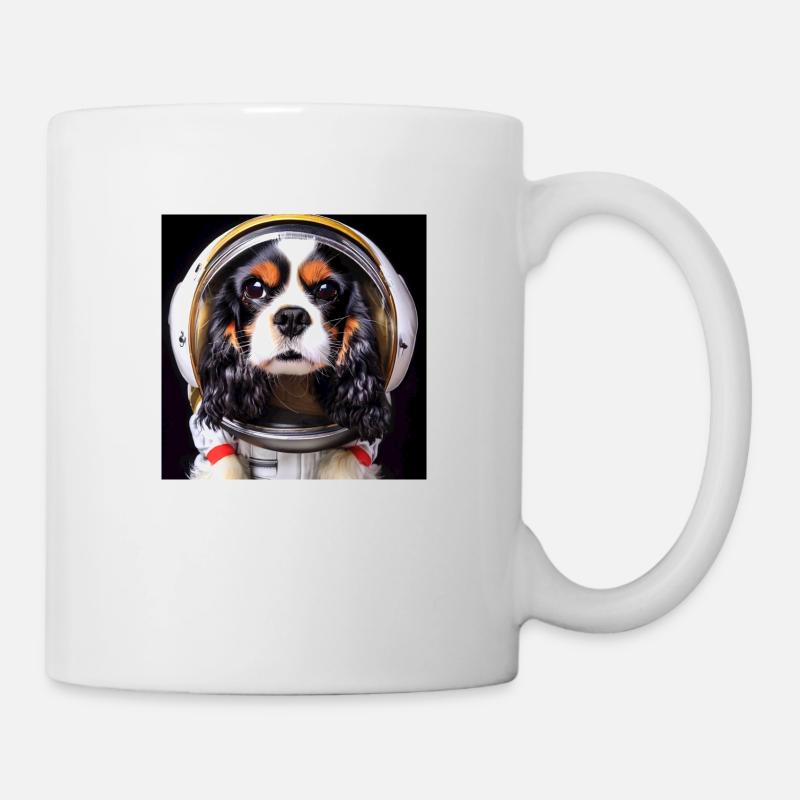 King Charles Cavalier Astronaut - Mug - white