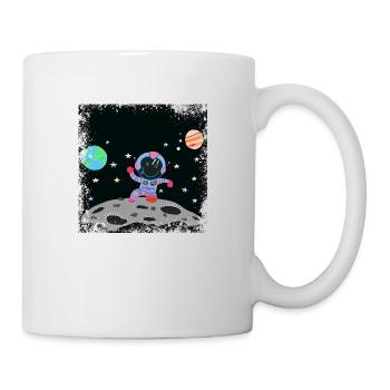 Blue Pink Grunge Astronaut - Mug - white - Right