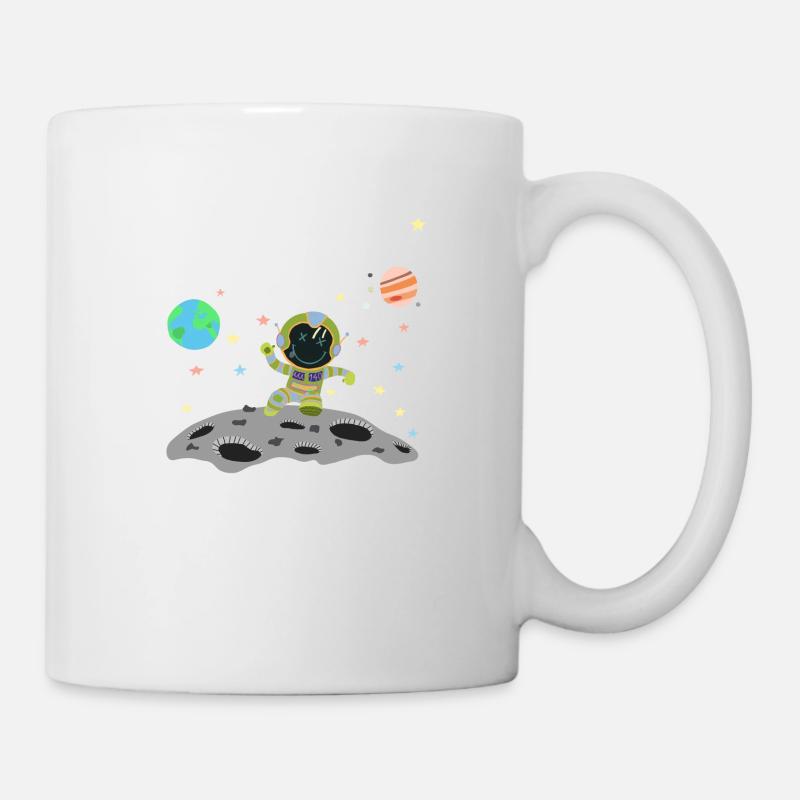 Blue Green astronaut - Mug - white