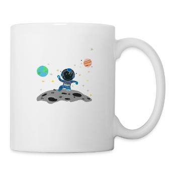 Astronaut gray blue - Mug - white - Right