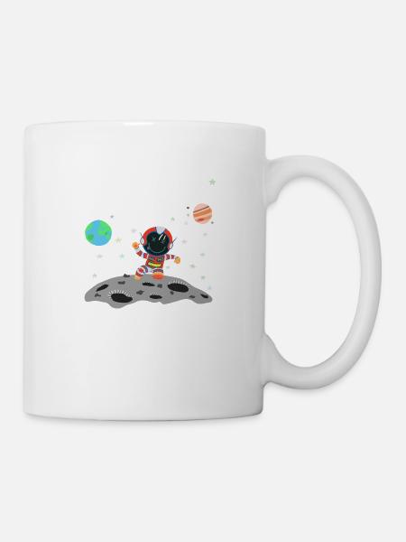 Astronaut Red White - Mug - white