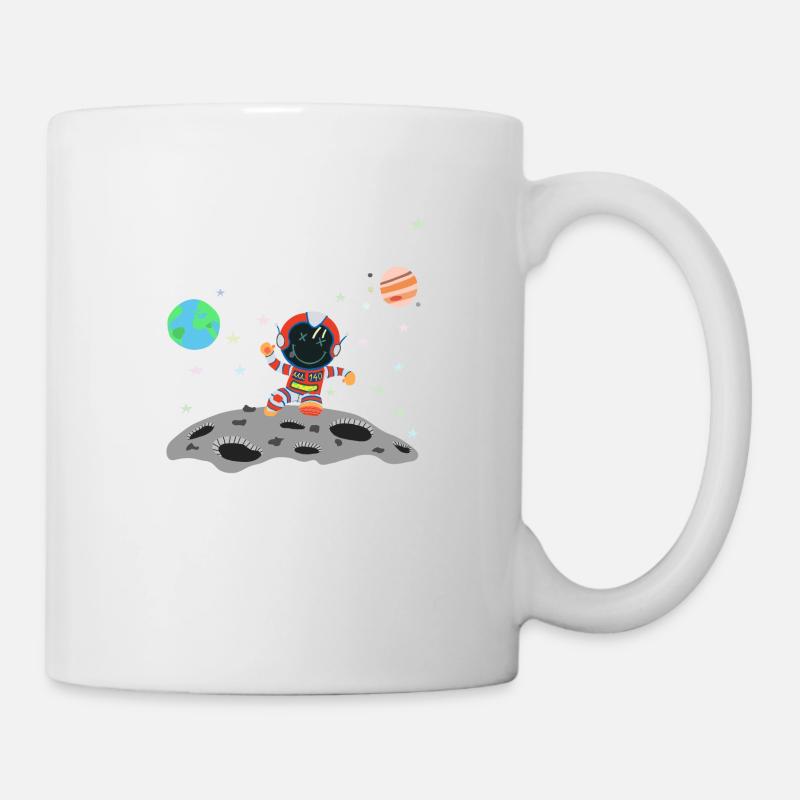 Astronaut Red White - Mug - white