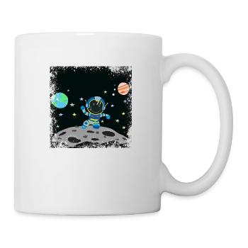 Blue Blue Grunge Astronaut - Mug - white - Right