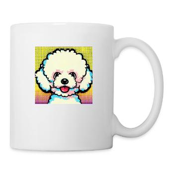 Bichon Frisé Pop Art - Mug blanc - blanc - Droite