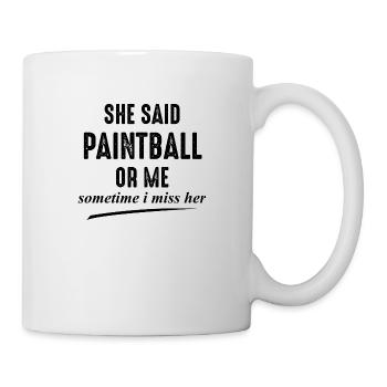 Paintball Airsoft - Mug blanc - blanc - Droite