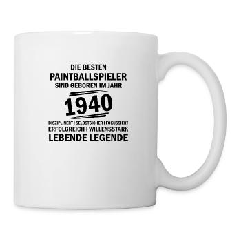 Paintball Airsoft - Tasse - Weiß - Rechts