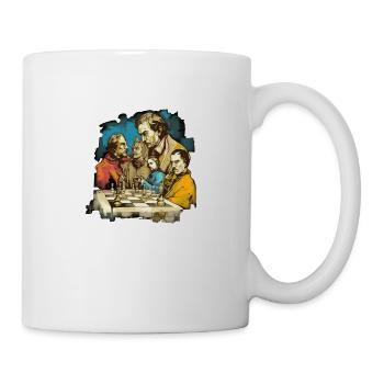 La science échiquéenne - Mug blanc - blanc - Droite