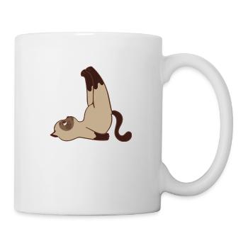 Chat siamois, acrobatique - Mug blanc - blanc - Droite