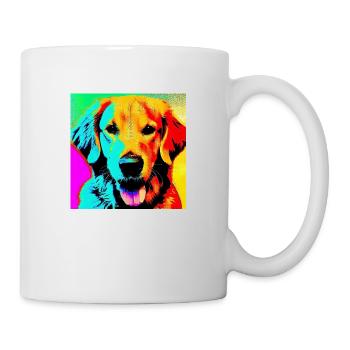 Golden Retriever - Tasse - Weiß - Rechts