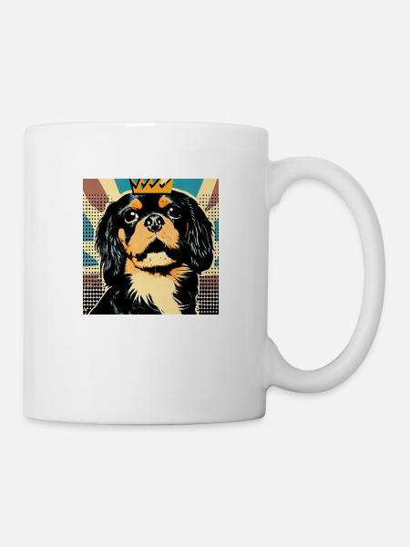 König Charles Spaniel - Tasse - Weiß