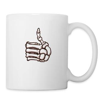 Skeleton Thumb Up - Mug - white - Right