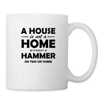 Handwerker Handyman Handwerk Werkzeug Baustelle - Tasse - Weiß - Rechts