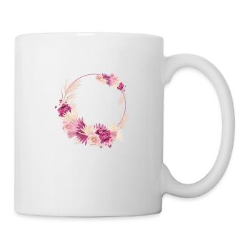 Team de la mariée floral - Mug blanc - blanc - Droite