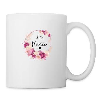 la mariée floral - Mug blanc - blanc - Droite