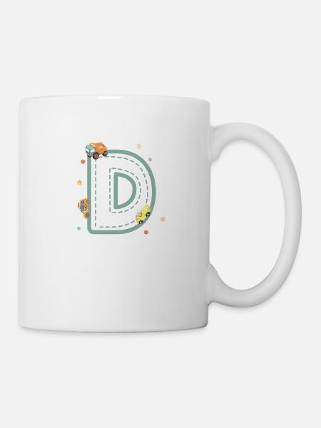 Fahrzeugbrief - personalisiertes Kindergeschenk - Tasse - Weiß