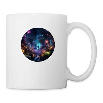 Néons dans la jungle : découvrez la jungle - Mug blanc - blanc - Droite