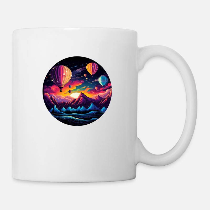 Explorez des mondes rétro vibrants : votre aventure - Mug blanc - blanc