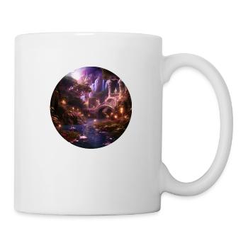 Magische Sternen-Oase - Tasse - Weiß - Rechts