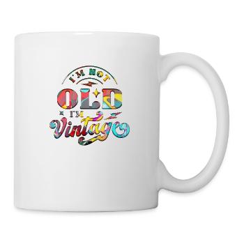 50th Birthday vintage retro Born in 1973 Birthday - Mug - white - Right