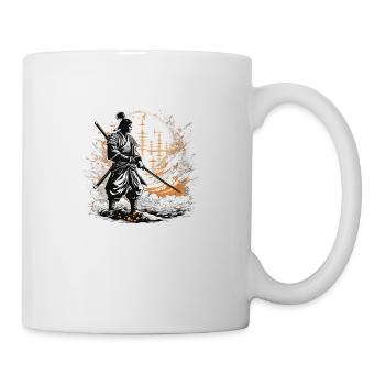 Samurai bereiten sich auf den Kampf vor - Tasse - Weiß - Rechts