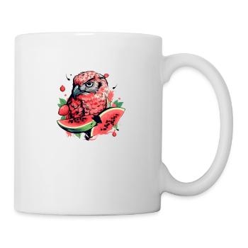 Mila, der Wassermelonenbussard - Tasse - Weiß - Rechts