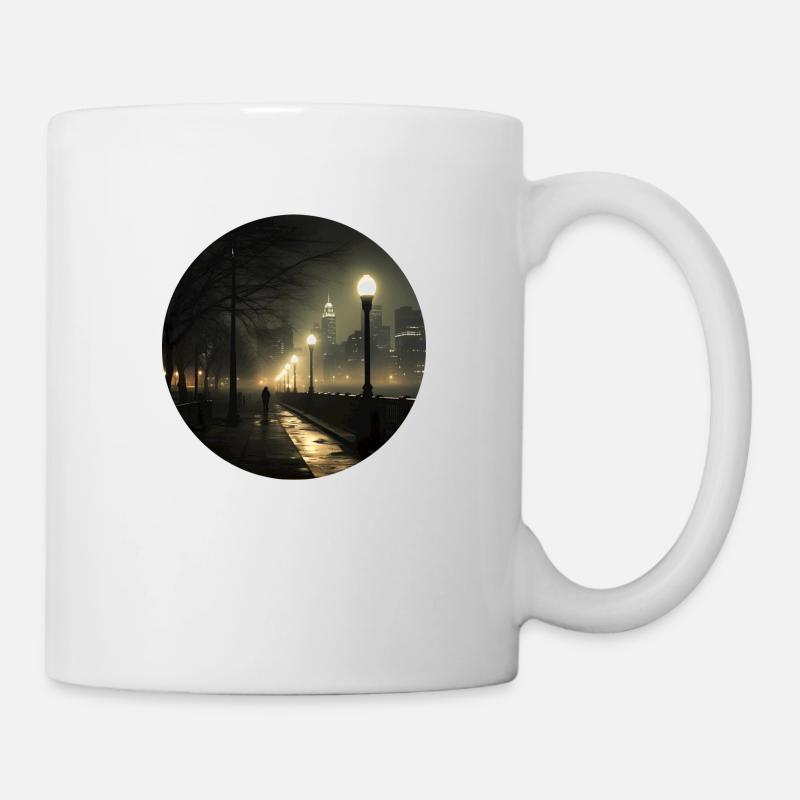 Grey City Feelings: Emotional Reflection - Mug - white