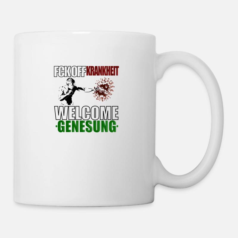 Welcome Genesung Colour - Tasse - Weiß