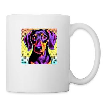 Dachshund Pop Art - Mug - white - Right