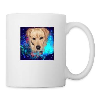 Labrador, Golden Retriever, graffiti,painting - Mug - white - Right
