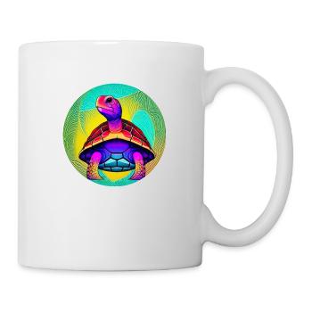 Schildkröte - Tasse - Weiß - Rechts