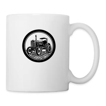 Tracteur - Mug blanc - blanc - Droite