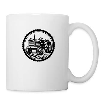 Tracteur - Mug blanc - blanc - Droite
