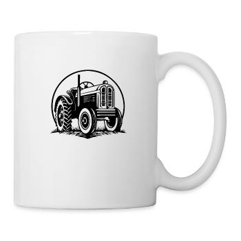 Tracteur - Mug blanc - blanc - Droite