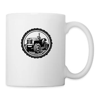 Tracteur - Mug blanc - blanc - Droite