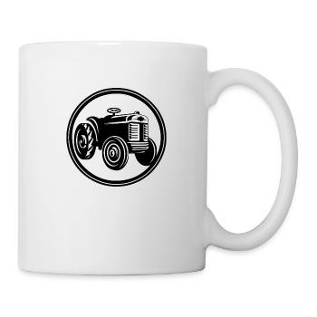 Tracteur - Mug blanc - blanc - Droite
