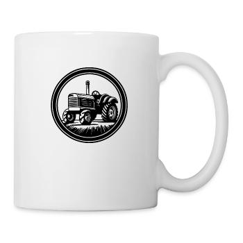 Tracteur - Mug blanc - blanc - Droite
