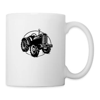 Traktor - Tasse - Weiß - Rechts
