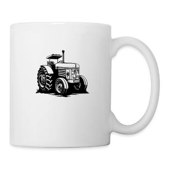 Tracteur - Mug blanc - blanc - Droite