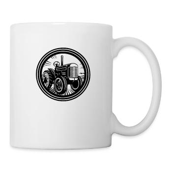 Tracteur - Mug blanc - blanc - Droite