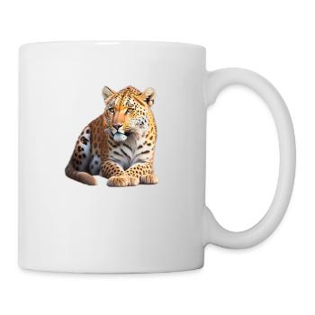 Léopard - Mug blanc - blanc - Droite